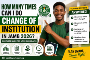 How Many Times Can I Do Change of Institution in JAMB 2026?