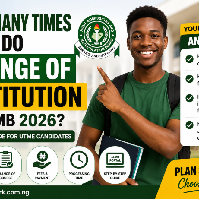 How Many Times Can I Do Change of Institution in JAMB 2026?